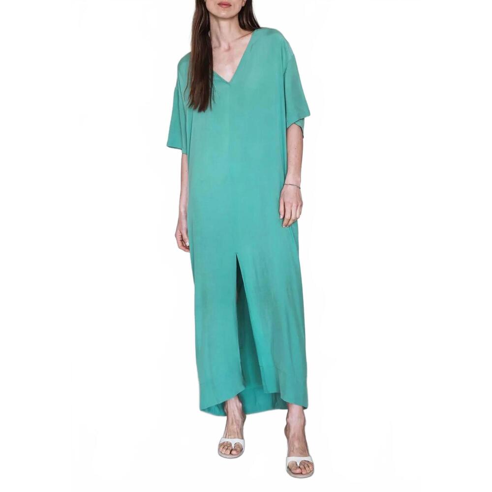 NEW HUMANOID dezi v-neck maxi dress in sage